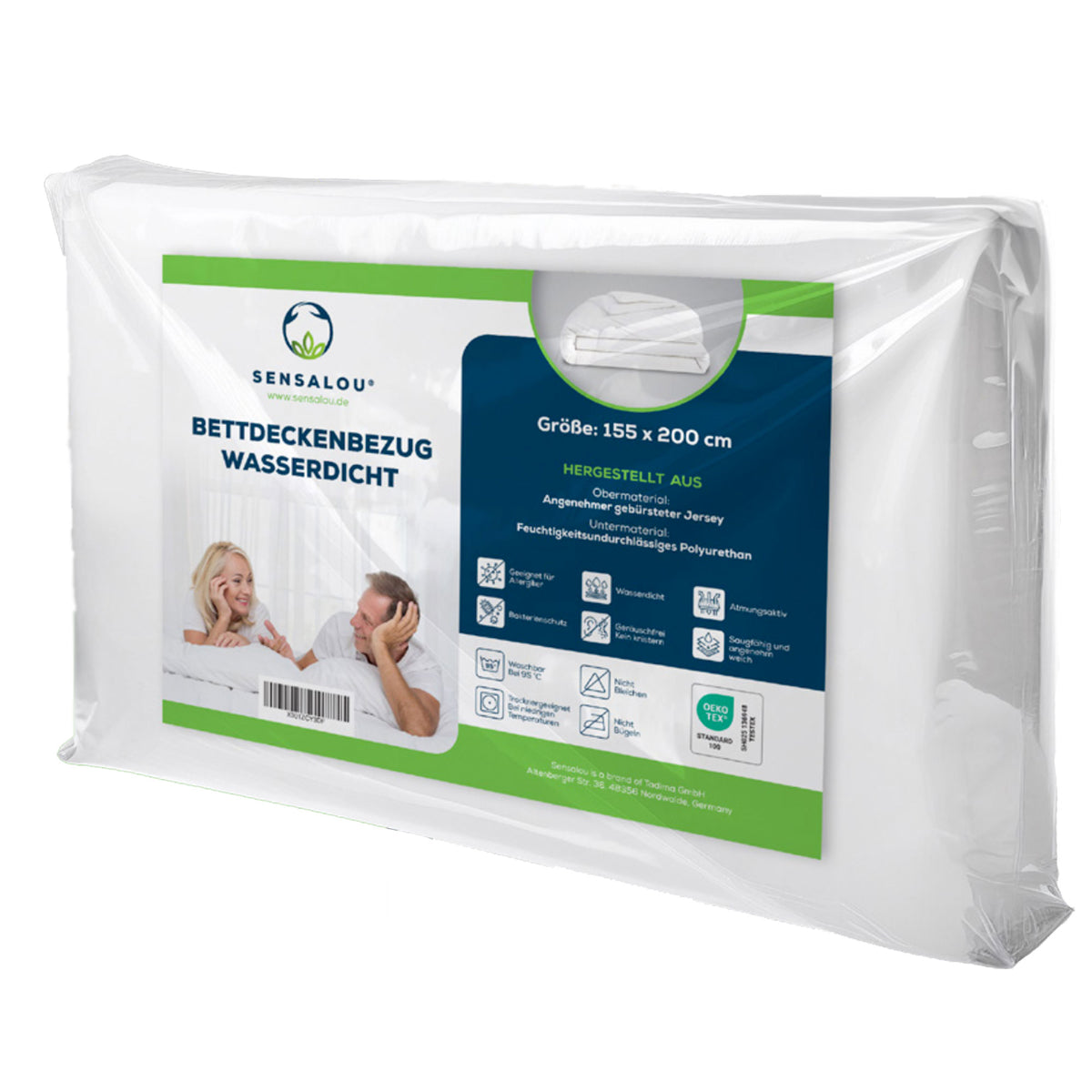 Housse de couette imperméable pour incontinence Sensalou