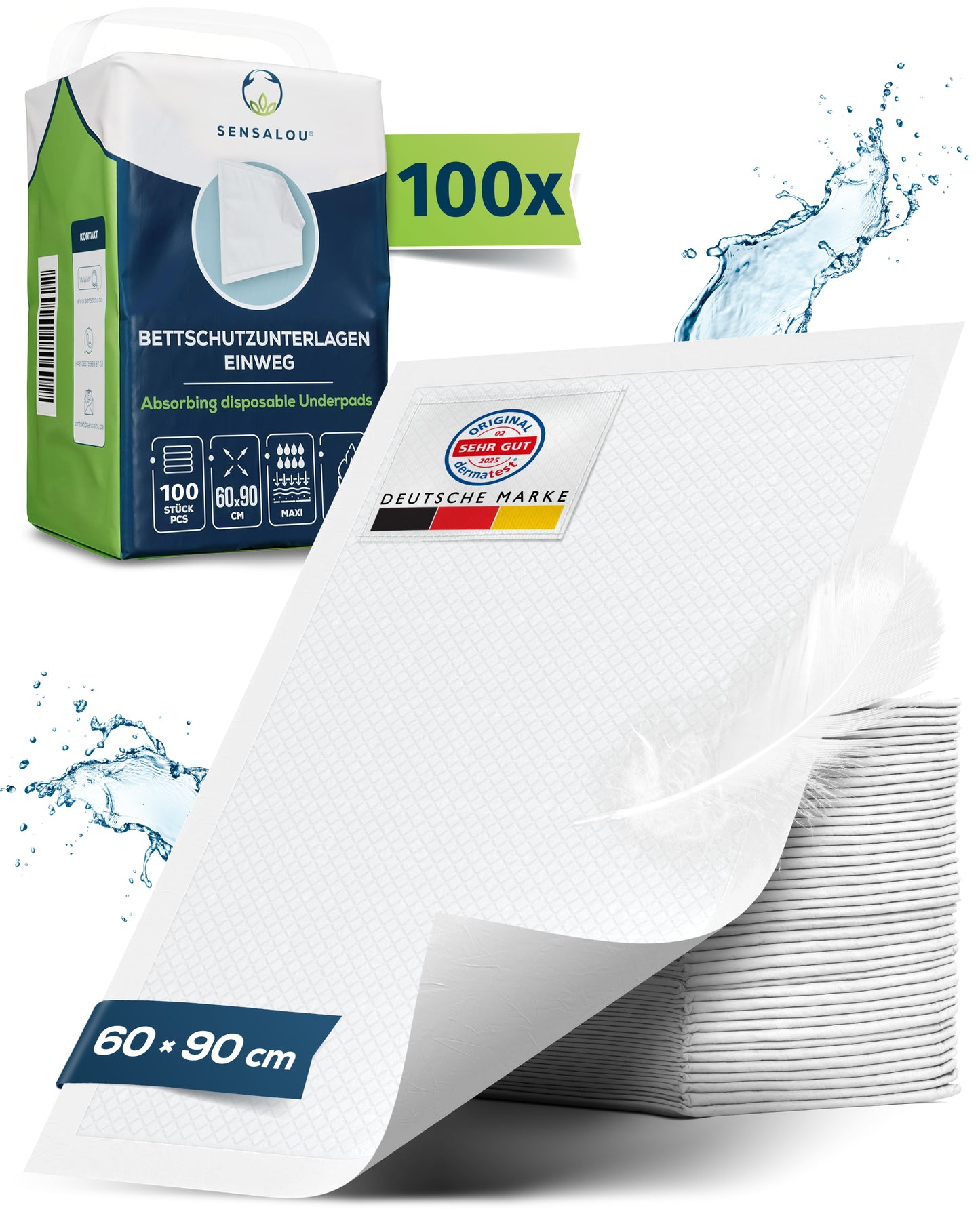 Sensalou Einweg Inkontinenz Unterlage
