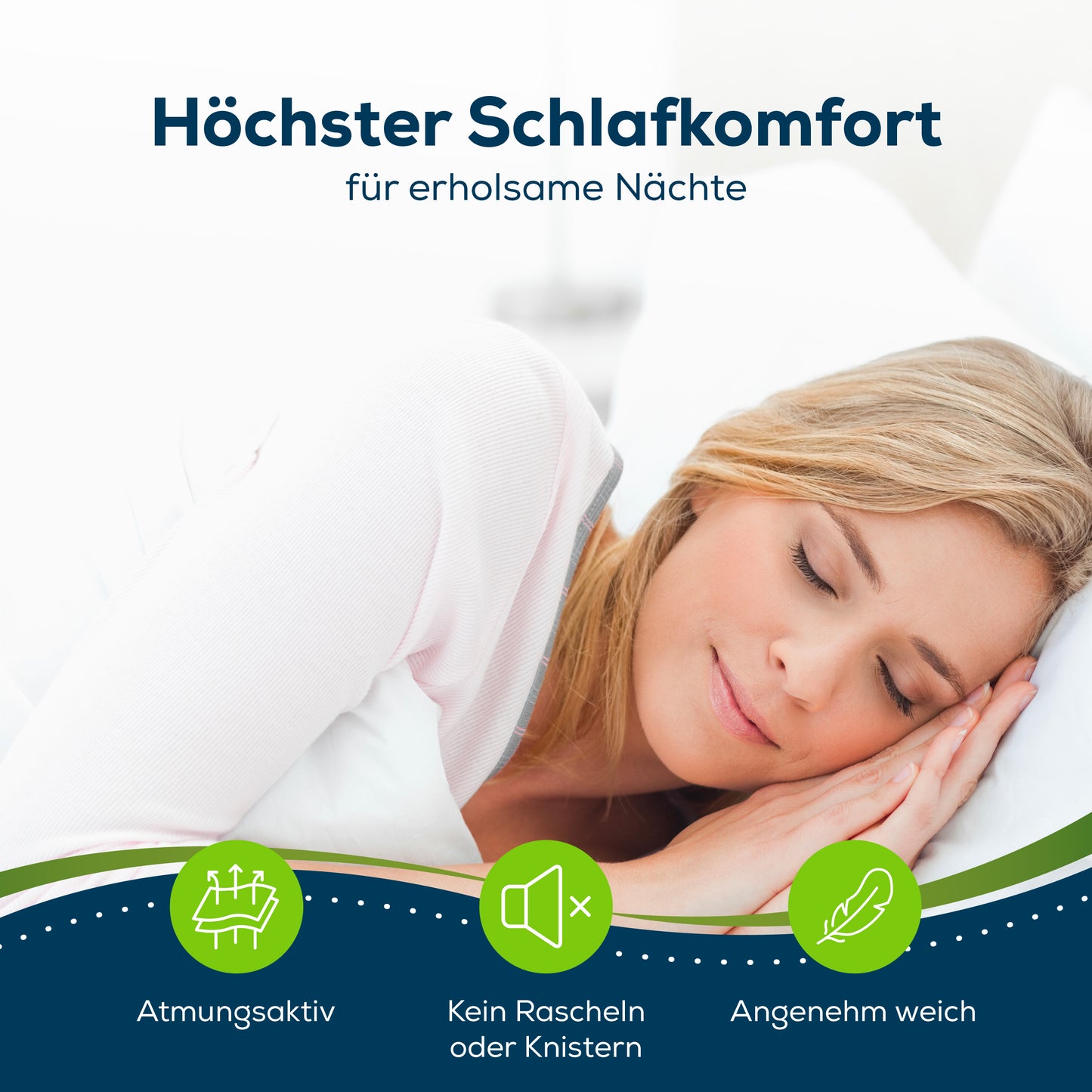 Sensalou Spannbettlaken wasserdicht - weiß