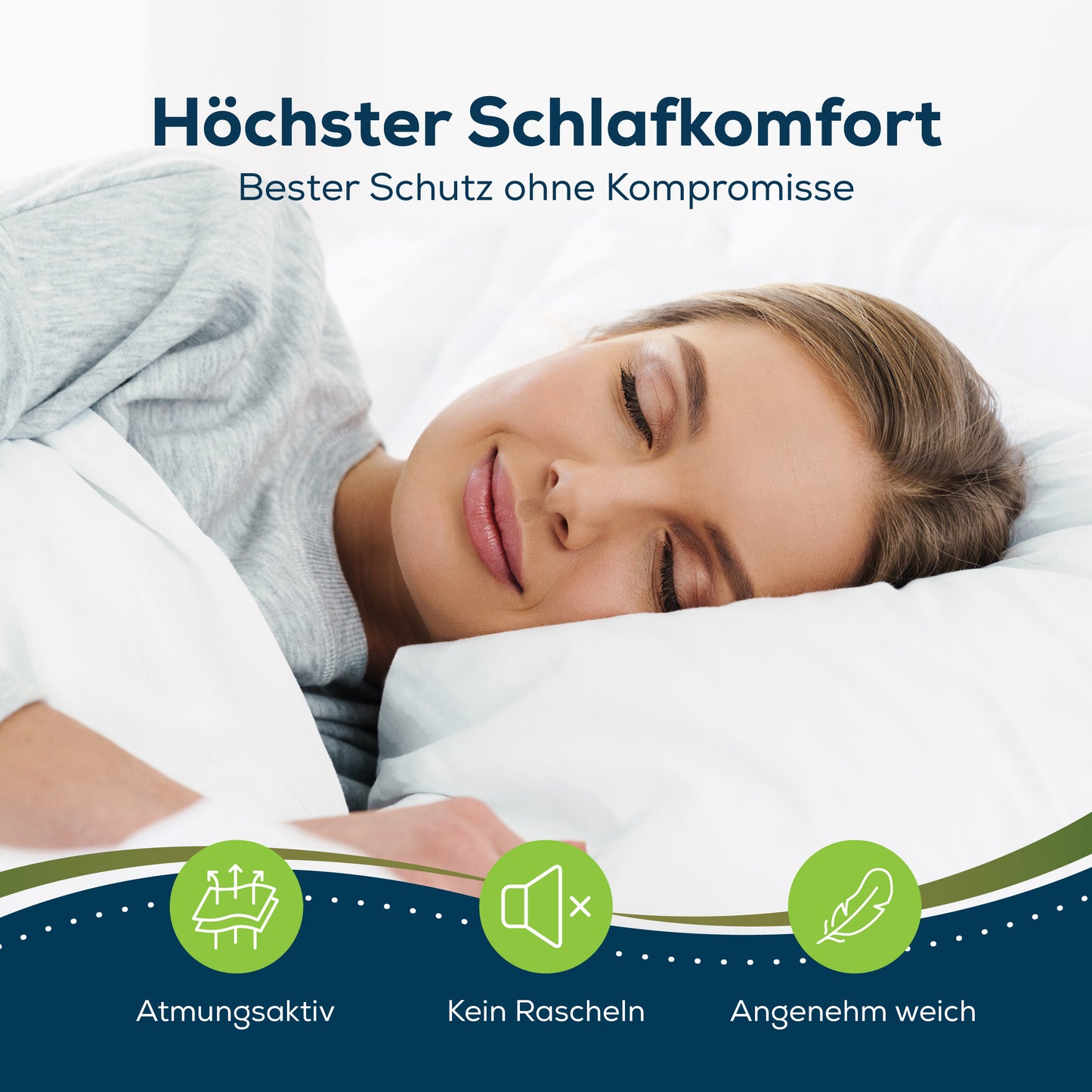 Sensalou Kissenbezug 2er Set wasserdicht