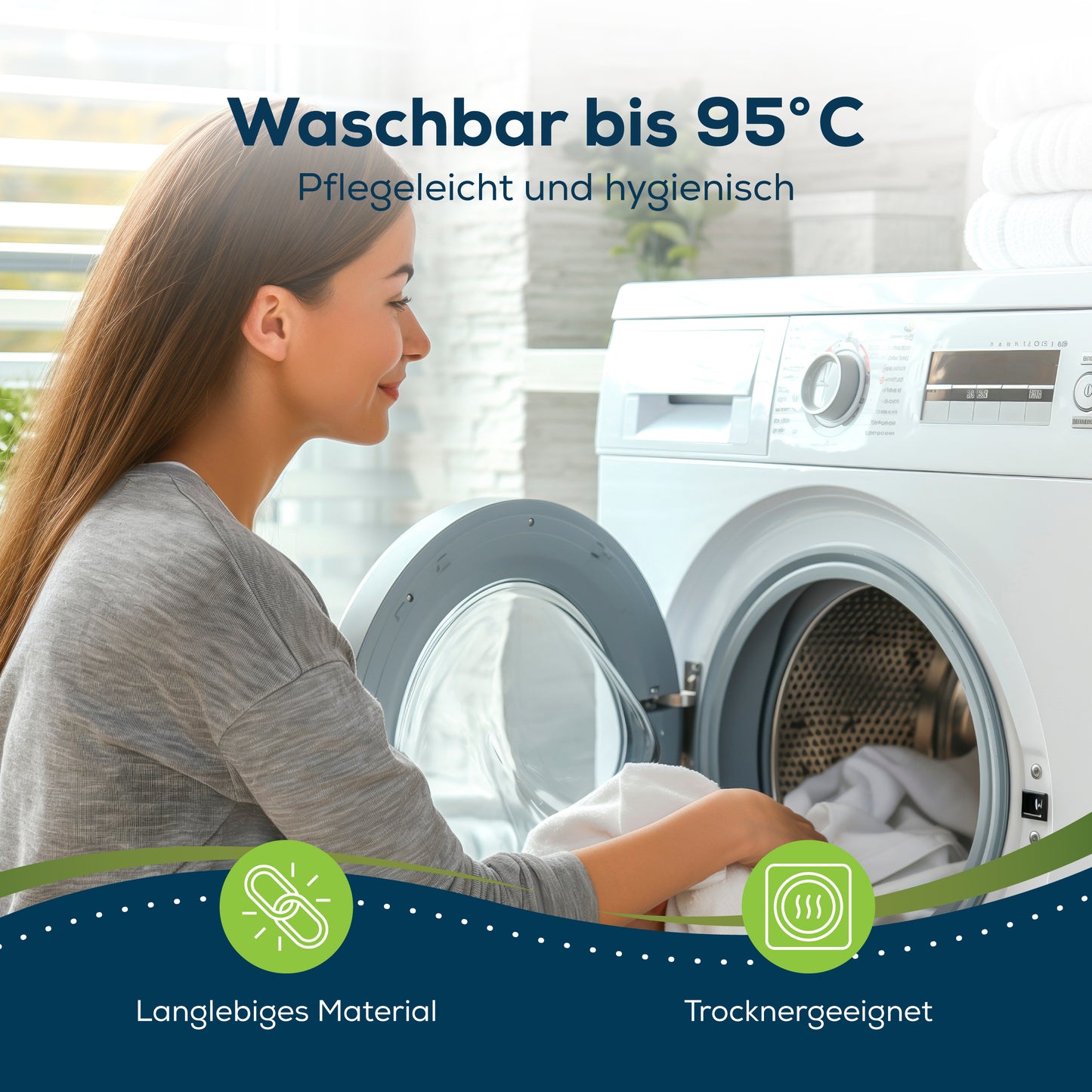 Sensalou Kissenbezug 2er Set wasserdicht