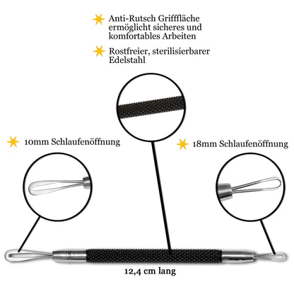 Komedonenquetscher - Mitesserentferner aus Edelstahl