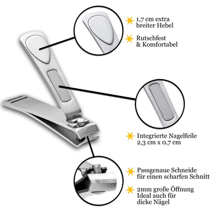 Nagelknipser Groß aus Edelstahl